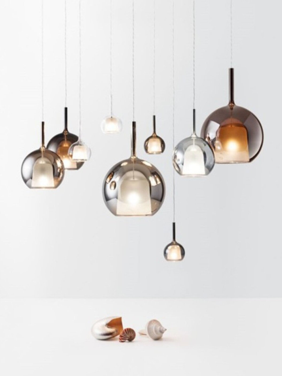 modern glass chandelier/220v LED pendant light for hotel&home