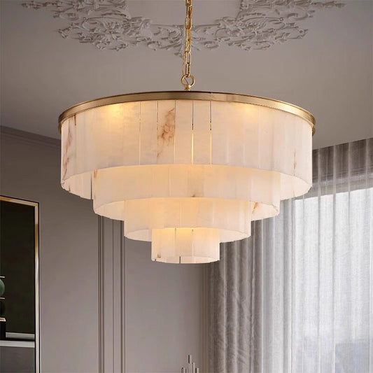 Modern Large Marble Chandelier/220v Brass Pendant Light for Living Room/Luxury Designers Style for Home Hotel Bedroom