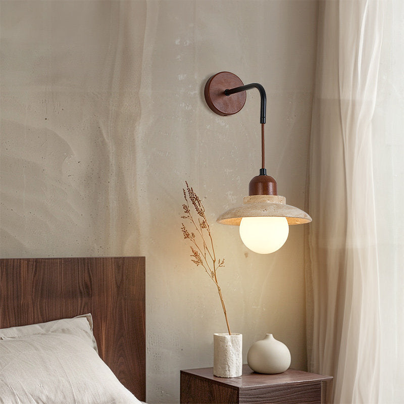 Modern Home Decor Wall Lamp/220v LED Wall Lamp for Hotel Bedroom/Natural Travertine Wall Lamp/Wabi Sabi Style for Restaurant