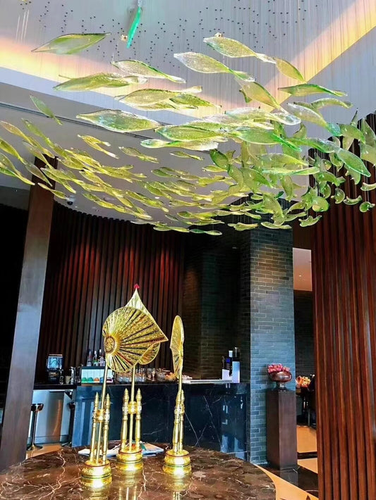 Customized Designers Glass Chandelier/220v LED Pendant Light for Hotel Lobby/Modern Style for Mock Up Room
