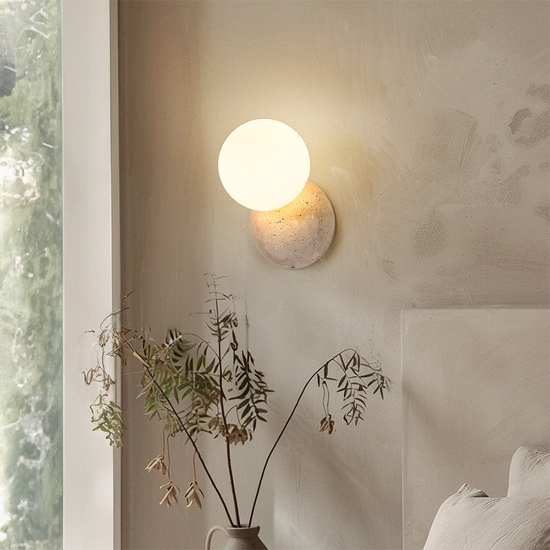 Modern Home Decor Wall Lamp/220v LED Wall Lamp for Hotel Bedroom/Natural Travertine Wall Lamp/Wabi Sabi Style for Restaurant