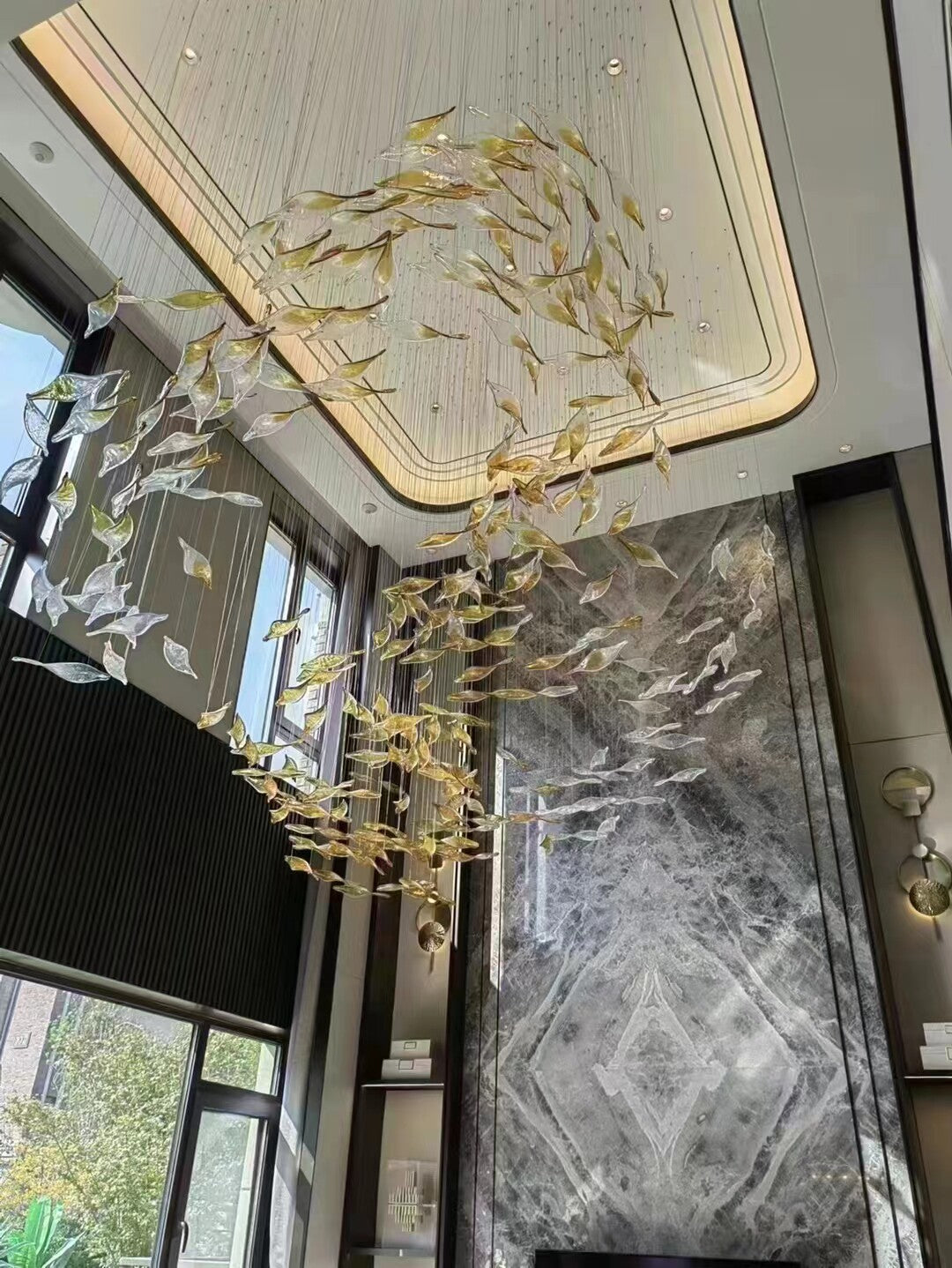 Customized Designers Glass Chandelier/220v LED Pendant Light for Hotel Lobby/Modern Style for Mock Up Room