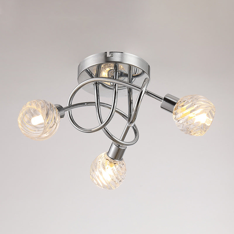 modern chrome ceiling chandelier/220v led ceiling light for hotel&home/low ceilings for restaurant&bedroom
