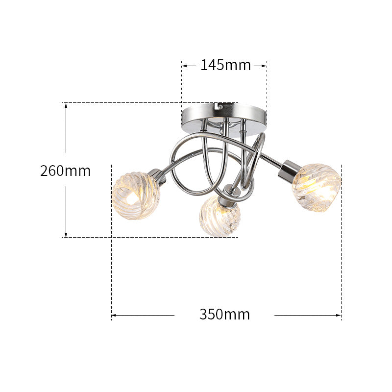 modern chrome ceiling chandelier/220v led ceiling light for hotel&home/low ceilings for restaurant&bedroom