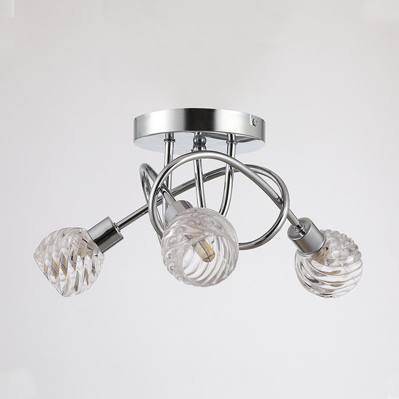 modern chrome ceiling chandelier/220v led ceiling light for hotel&home/low ceilings for restaurant&bedroom