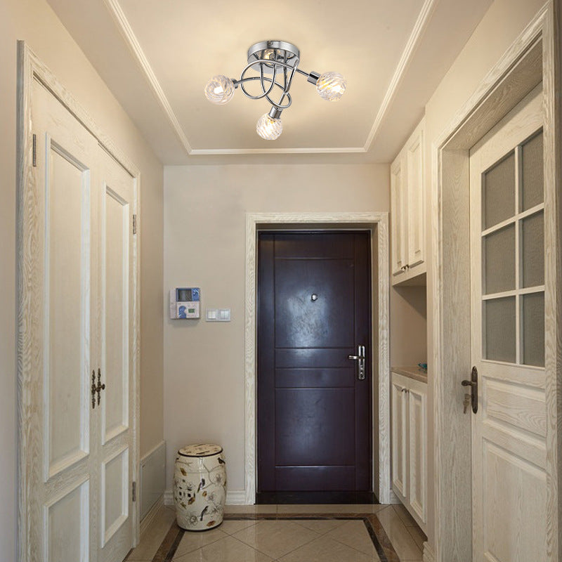 modern chrome ceiling chandelier/220v led ceiling light for hotel&home/low ceilings for restaurant&bedroom